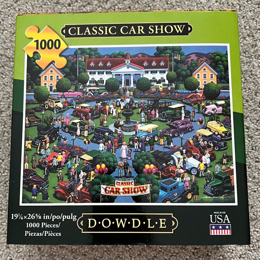 Dowdle "Classic Car Show" 1000 Piece Puzzle